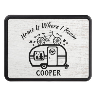 Custom Rustic Camping Camper Trailer Rv Lifestyle Trailer Hitch Cover