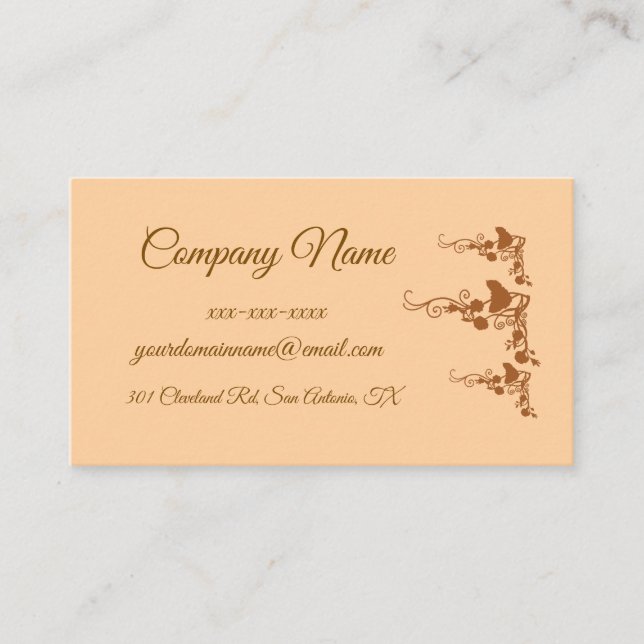 Custom Rustic Farmhouse Simple Business Card (Front)