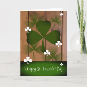Custom Rustic St. Patrick's Day Greeting Card