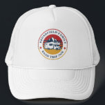 Custom RV Road Trip Reunion Matching Cousins Trucker Hat<br><div class="desc">Going on a family road trip? Customize these RV retro road trip hat for the whole family by adding your family name or custom text, and year of the adventure. I hope it’s not just about the cool design that caught your eye but the fact you’ll never find it in...</div>