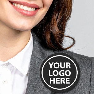 Custom Safety Pin or Magnetic Company Logo Name Tag
