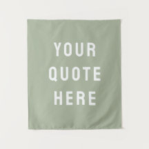 Custom Sage Banner Personalized Your Quote Wall