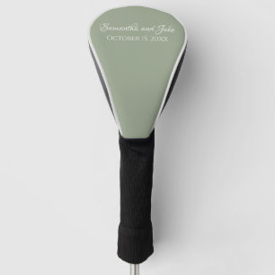 Custom Sage Green Solid Golf Head Cover