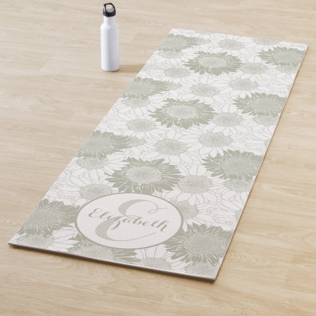 Custom Sage Green Yoga Mat (In Situ)