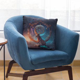 Custom Sagittarius Zodiac Fantasy Sun Sign Throw Pillow