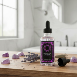 Custom Sahasrara Crown Chakra Essential Oil Label