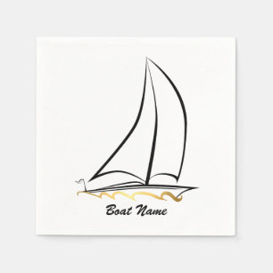 Custom Sailboat Napkins