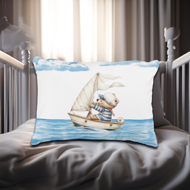Custom Sailor Teddy Bear Accent Pillow (Creator Uploaded)