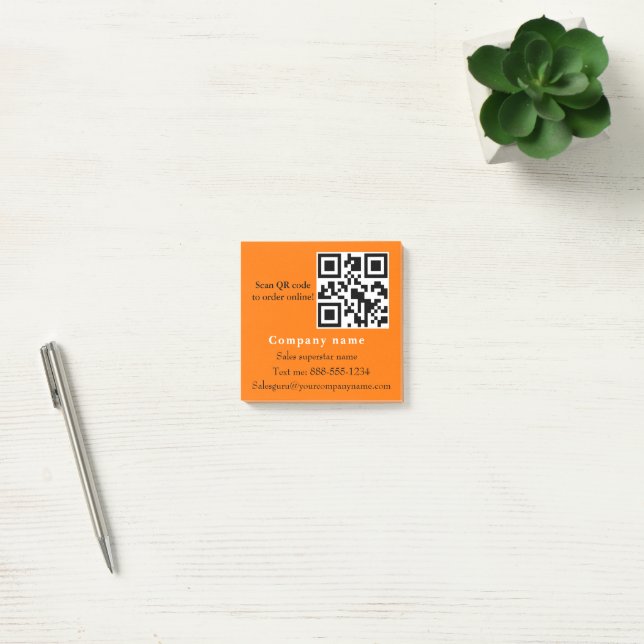 Custom sales tool, Custom Post It for sales rep, P Post-it Notes (Office)