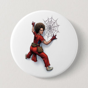 Custom Sally O'Malley Spider-Man Superhero Fan Des 3 Inch Round Button
