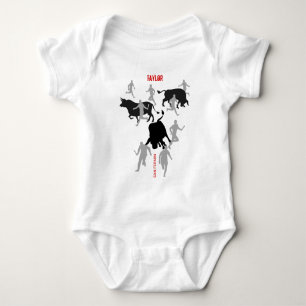 Custom, San Fermin Pamplona, encierro / bull run, Baby Bodysuit