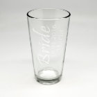 Custom Sand Etched Bride Pint Glass