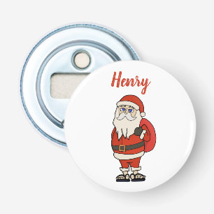 Custom Santa Claus Christmas Flip Flops Bottle Opener