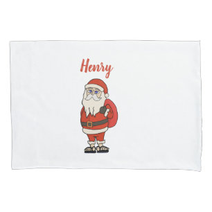 Custom Santa Claus Christmas Flip Flops Pillowcase