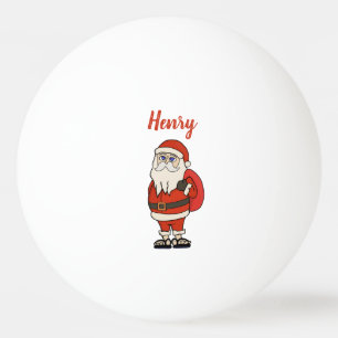 Custom Santa Claus Christmas Flip Flops Ping Pong Ball