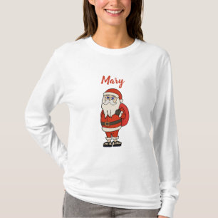 Custom Santa Claus Christmas Flip Flops T-Shirt