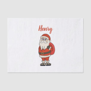 Custom Santa Claus Christmas Flip Flops Tissue Paper