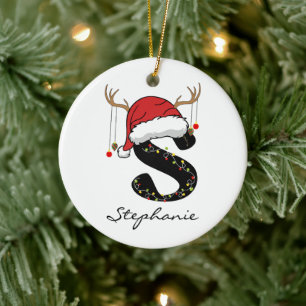 Custom Santa Claus Christmas Ornament for Women