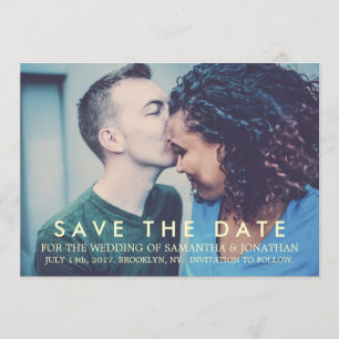 Custom Save the Date Modern Wedding Card