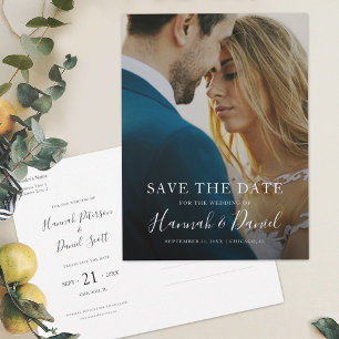 Custom Save the Date Photo Announcement Postcard