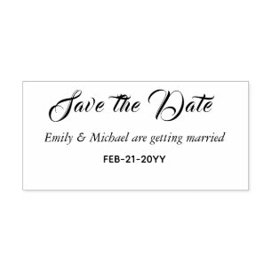 Custom Save the Date Wedding Stamp Personalized 2