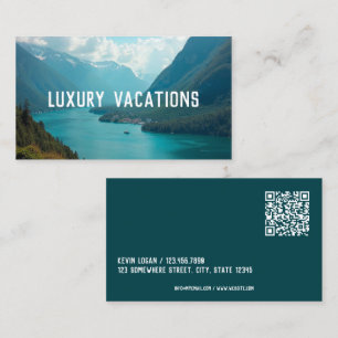 Custom Scan Code Travel Agent Business Card