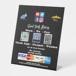 Custom Scan to Pay Sign