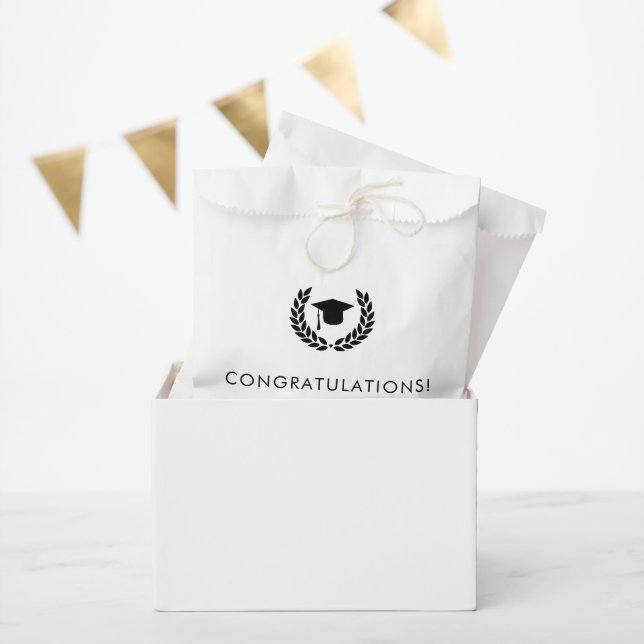 Custom School and College Graduation Elegant Favour Bag (Party)