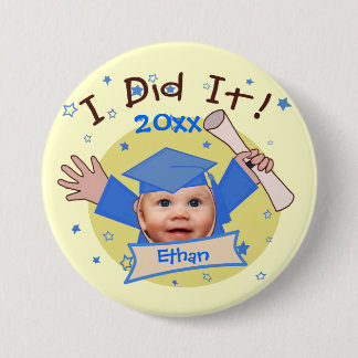 Custom School Boy's Graduation Button