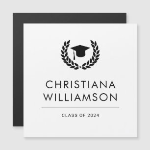 Custom School College Graduation Magnetic Card