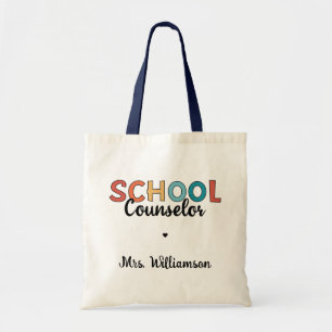 Custom School Counsellor Appreciation Gifts Tote Bag