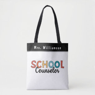 Custom School Counsellor Appreciation Gifts Tote Bag