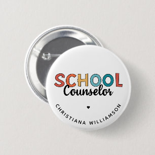 Custom School Counselor Appreciation Gifts 2 Inch Round Button