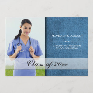 Custom  School Graduation Photo Announcement
