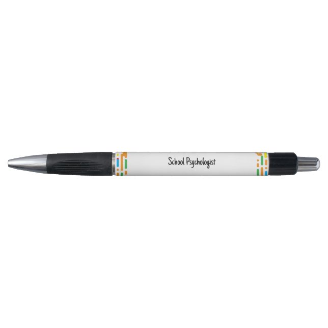Custom School Psychologist Editable Template Pen (Front)