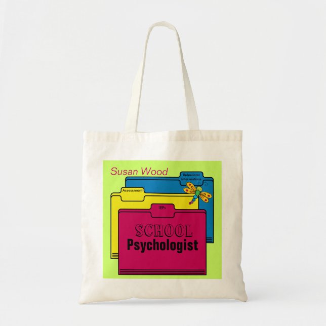 Custom School Psychologist Tote (Front)