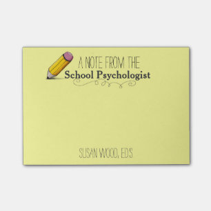 Custom School Psychologist's Post-it® Note