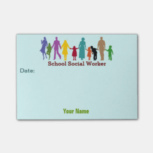 Custom School Social Worker Post-it® Notes