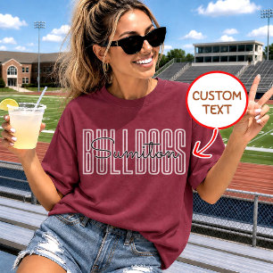Custom School Spirit , Personalized Football team T-Shirt