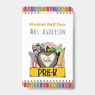 Custom School Supplies Badge