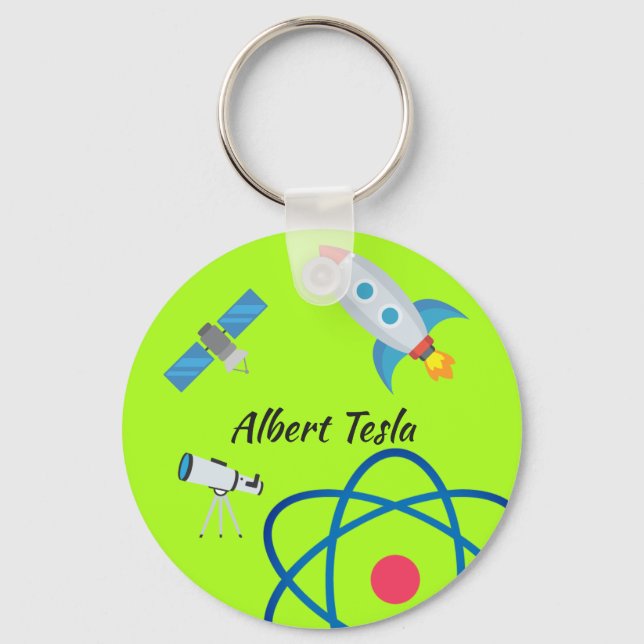 Custom Science Keychain (Front)