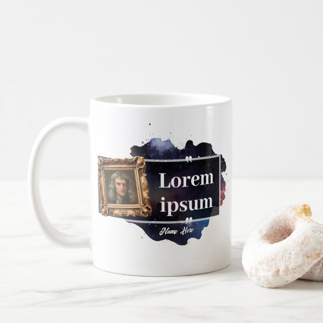 Custom Science Quote Coffee Mug (With Donut)
