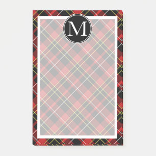 Custom Scots Red Black Yellow White Tartan Pattern Post-it Notes