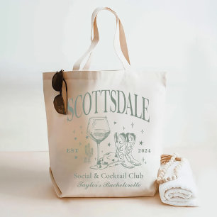 Custom Scottsdale Bachelorette Party Bridesmaid Tote Bag