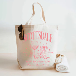 Custom Scottsdale Bachelorette Party Bridesmaid Tote Bag