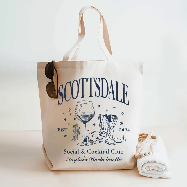 Custom Scottsdale Bachelorette Party Bridesmaid Tote Bag (Creator Uploaded)