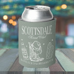 Custom Scottsdale Bachelorette Party Social Club Can Cooler<br><div class="desc">Keep your drinks cool in style with our Custom Scottsdale Bachelorette Party Social Club Can Cooler, the ultimate accessory for your luxurious bachelorette celebration in Scottsdale. Crafted for the modern bachelorette, this can cooler is more than just a drink holder – it's a statement piece that captures the essence of...</div>