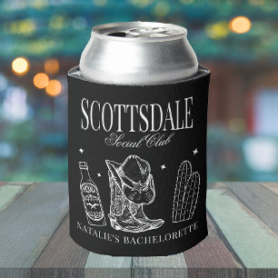 Custom Scottsdale Bachelorette Party Social Club Can Cooler