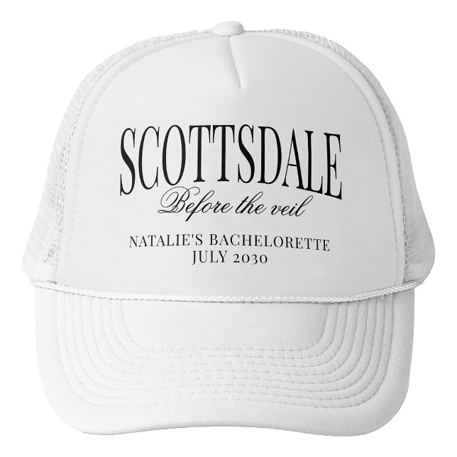 Custom Scottsdale Before the Veil Bachelorette Trucker Hat (Creator Uploaded)