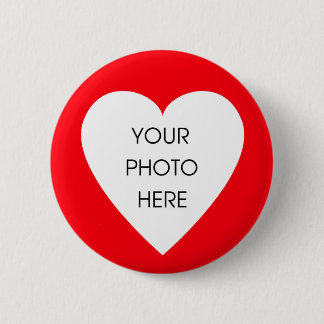 Custom Scribbleprint Heart Border ... - Customized 2 Inch Round Button
